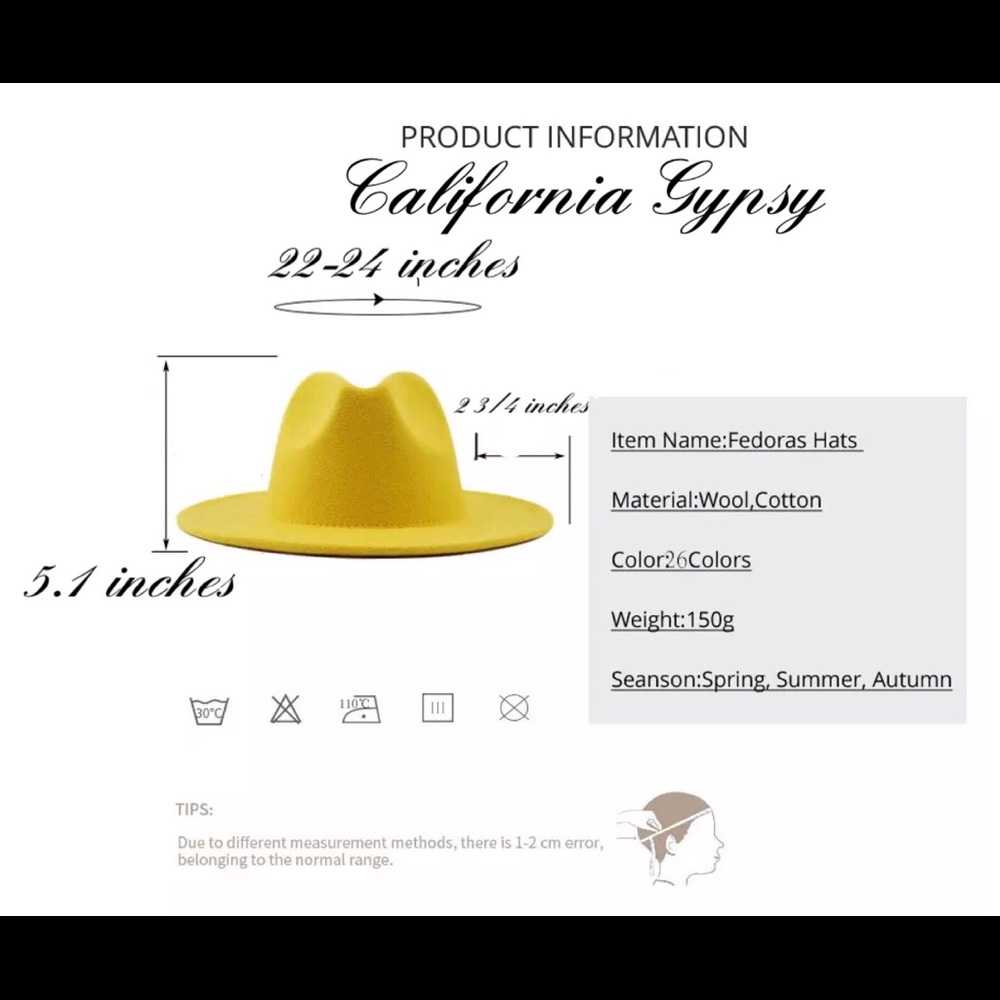 Boho Rancher Chic Western Cowboy Hat - Picture 4 of 4